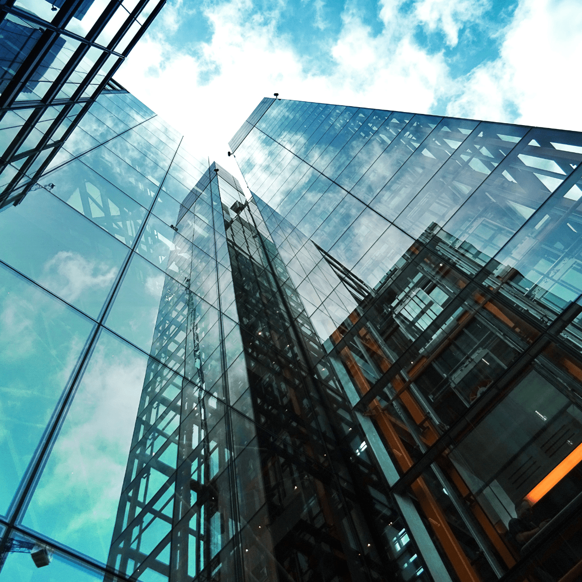 Commercial high-rise building, restricted access window cleaning